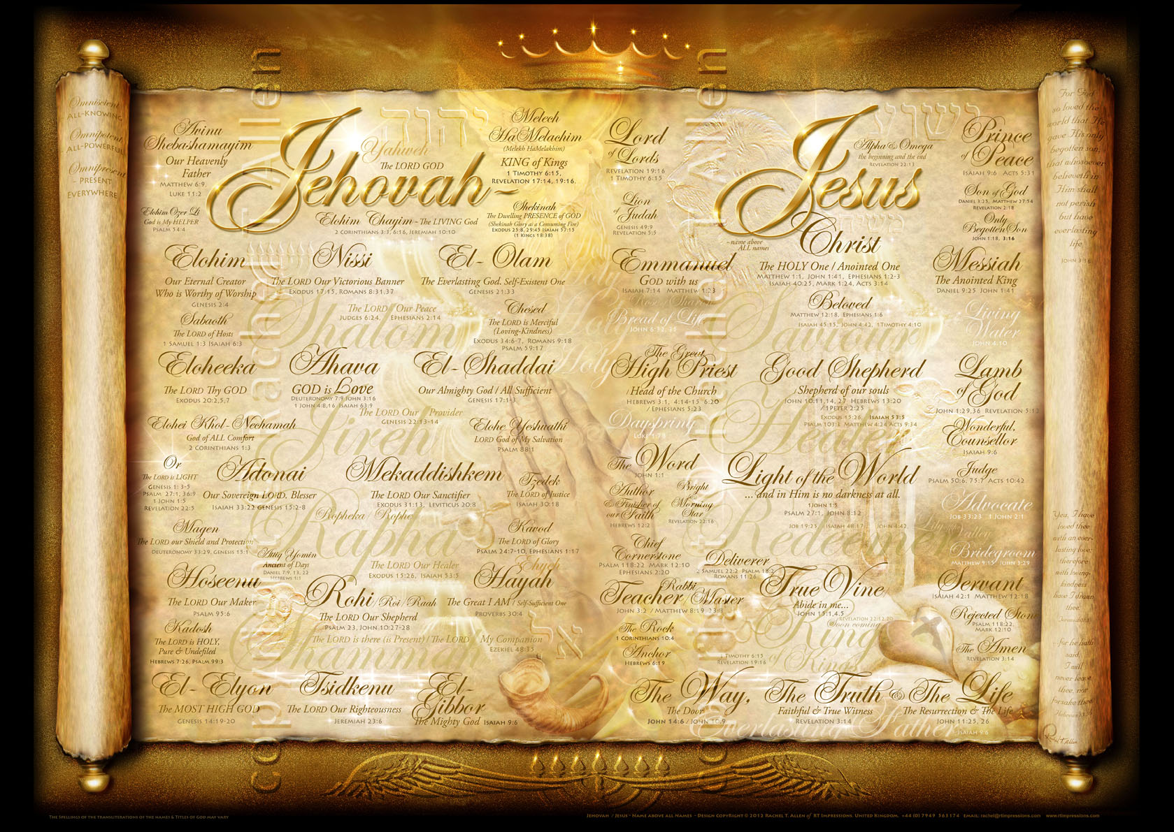 Jehovah Jesus large - Names of God